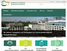 Tablet Screenshot of governance-platform.org